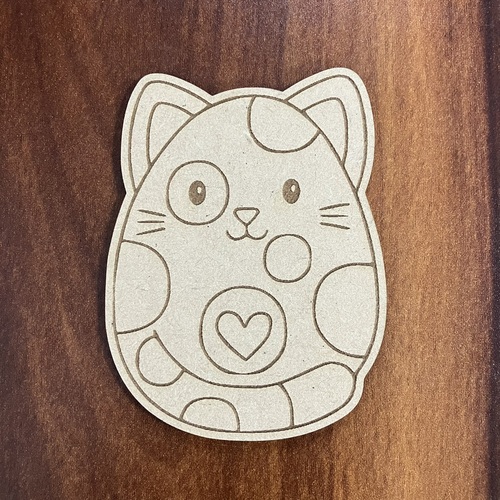 Laser Engraved Cat Design 2.5mm MDF Colouring Cutouts for Kids, Pack of 4, Ready to Colour, Age Group 3+_41