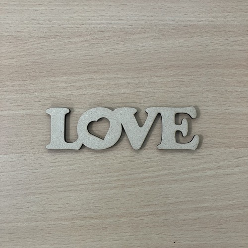 Laser Cut Love Word 2.5mm MDF Cutouts, 10 x 3 cm, Pack of 10, Ready to Paint, Suitable for Craft and Gifting_53