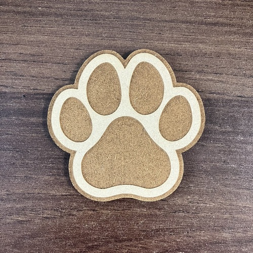 Laser Engraved Dog Paw Coasters, Set of 4, DIY Paintable 4mm MDF, 8.9 x 8.9 cm, Perfect for Gift and Dog Owners_25